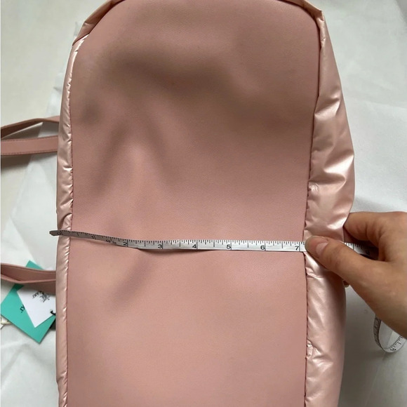 POMIKAKI Italy Light Pink Quilted Shoulder Large bag woman NWT shopper purse - Picture 8 of 8